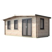 8x18 Power Chalet Log Cabin | Scandinavian Timber